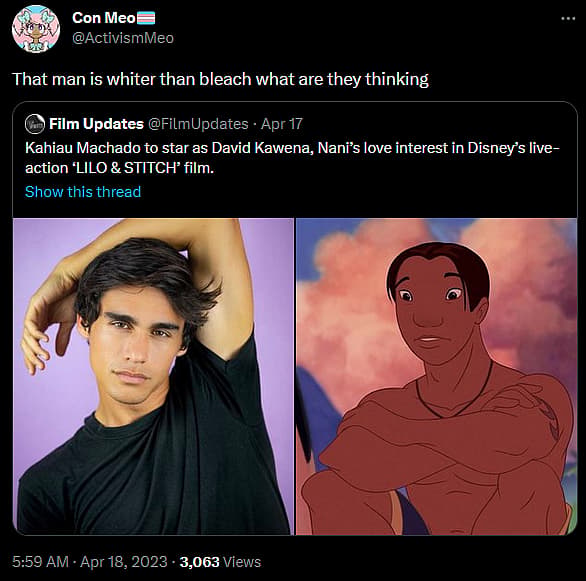 Kahiau Machado casting as David in Disney's live-action Lilo & Stitch remake