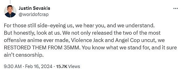 Justin Servakis via Twitter