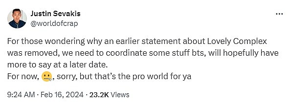 Justin Servakis via Twitter