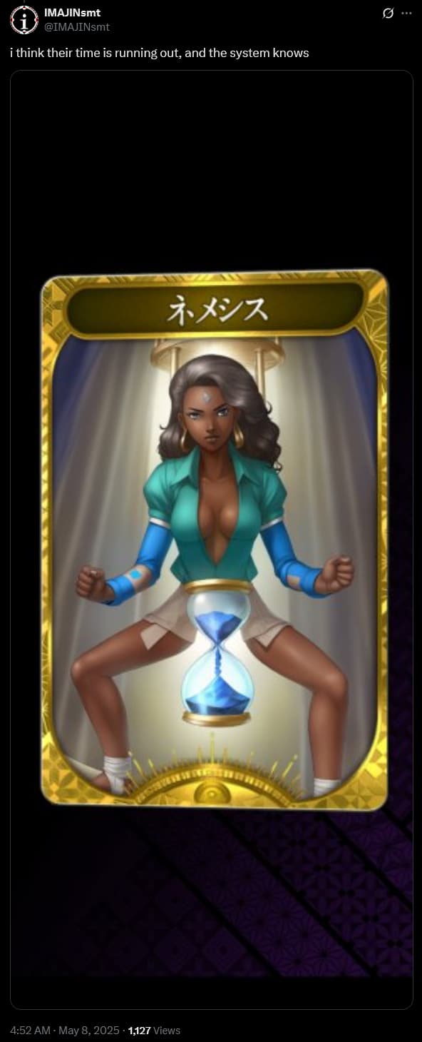 Players share their AI generated cards in 'Tsukuyomi: The Divine Hunter' (2024), COLOPL