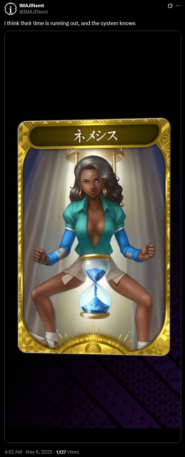 Players share their AI generated cards in 'Tsukuyomi: The Divine Hunter' (2024), COLOPL