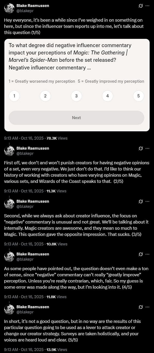 Magic: The Gathering comms director Blake Rasmussen apologizes for invasive Marvel's Spider-Man