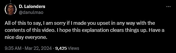 Dani LaLonders responds after a video resurfaced in which she claims she intentionally hired "no white people" for her dating sim 'ValiDate: Struggling Singles in Your Area"