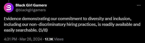 Black Girl Gamers announces legal action against That Park Place