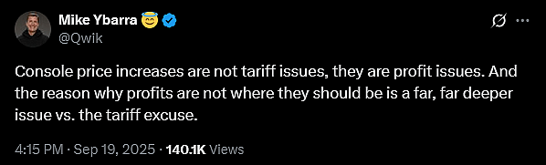 Former Blizzard President Mike Ybarra slams Microsoft for Xbox price increase blame on tariffs