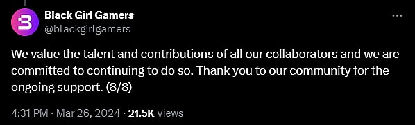 Black Girl Gamers announces legal action against That Park Place