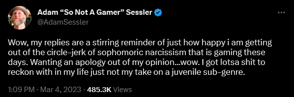Archive Link Adam Sessler via Twitter