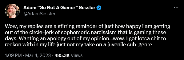 Archive Link Adam Sessler via Twitter