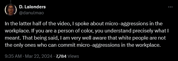 Dani LaLonders responds after a video resurfaced in which she claims she intentionally hired "no white people" for her dating sim 'ValiDate: Struggling Singles in Your Area"