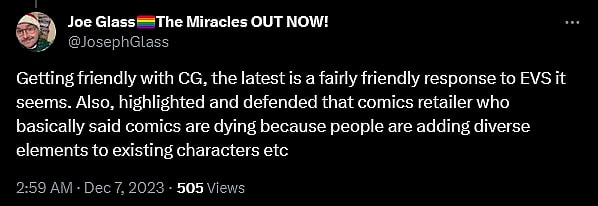 Joe Glass weighs in on Mark Millar's interview with Glen O'Leary