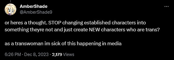 Magdalene Visaggio teases that she has 'transed' an upcoming character from a noted IP