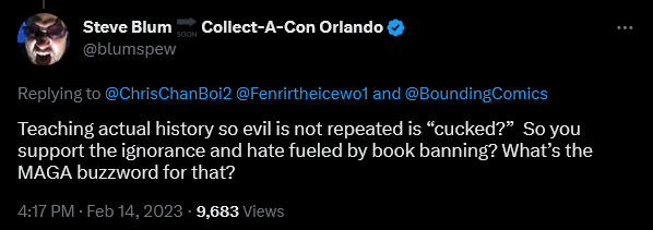 Steven Blum doubles down on his support of Disney's call for reparations.