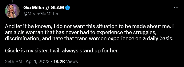 Gia Miller claims to have witnessed Gisele Shaw being harassed by Rick Steiner at Wrestlecon 2023