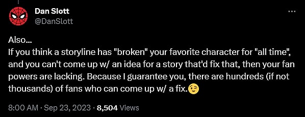 Marvel Comics writer Dan Slott defends Zeb Wells' 'Amazing Spider-Man' run