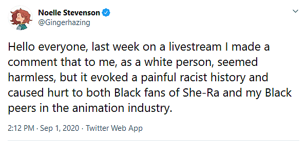 She-Ra And The Princesses Of Power Showrunner Noel Stevenson Continues to Apologize for 'Bow/Sow’ Joke