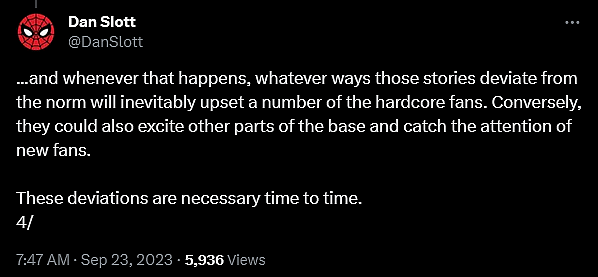 Marvel Comics writer Dan Slott defends Zeb Wells' 'Amazing Spider-Man' run