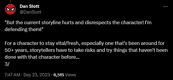 Marvel Comics writer Dan Slott defends Zeb Wells' 'Amazing Spider-Man' run