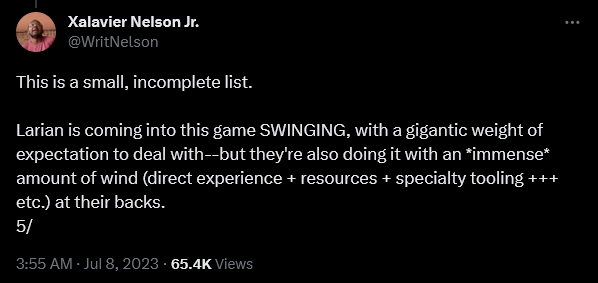 Xalavier Nelson Jr. weighs in on the fallout of Baldur's Gate 3