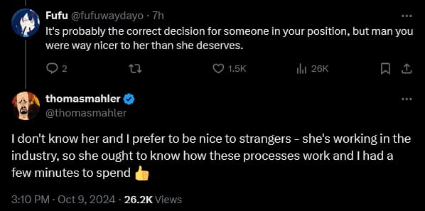 Moon Studios' 'Ori' series director pushes back after Kotaku Senior Editor Alyssa Mercante attempts to insult him.