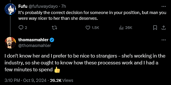 Moon Studios' 'Ori' series director pushes back after Kotaku Senior Editor Alyssa Mercante attempts to insult him.