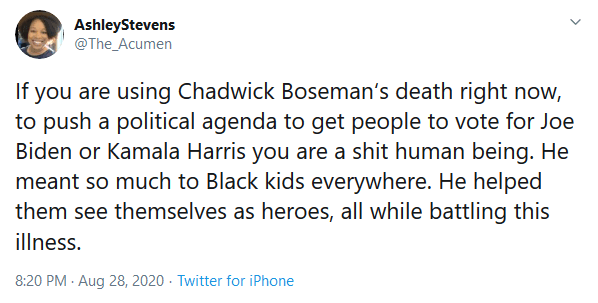 Journalists Use The Passing of Black Panther Actor Chadwick Boseman to Promote Vice Presidential Candidate Kamala Harris