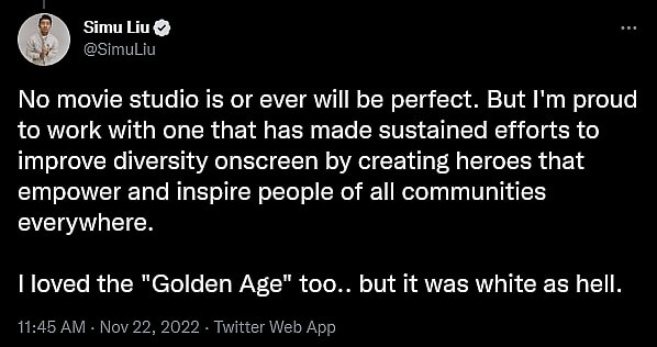 Simu Liu via Twitter
