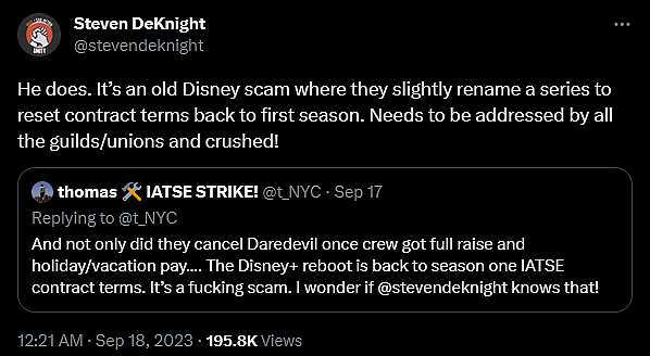 Steven DeKnight criticizes Disney's decision to reboot Matt Murdock with 'Daredevil: Born Again'