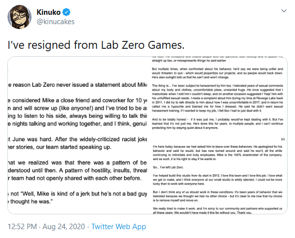 Several Staff Members Leave Skullgirls Studio Lab Zero Games Over Lead Designer Mike Zaimont’s Alleged Behavior