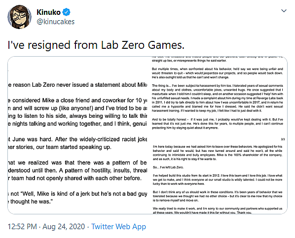 Several Staff Members Leave Skullgirls Studio Lab Zero Games Over Lead Designer Mike Zaimont’s Alleged Behavior