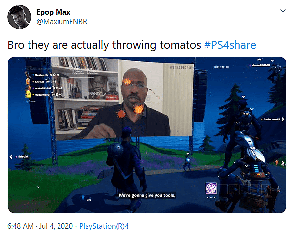 Fortnite players ignore, throw tomatoes at CNN We Are the People townhall on racism