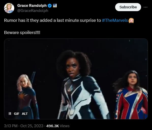 Scoopers discuss 'The Marvels' new post-credits scene