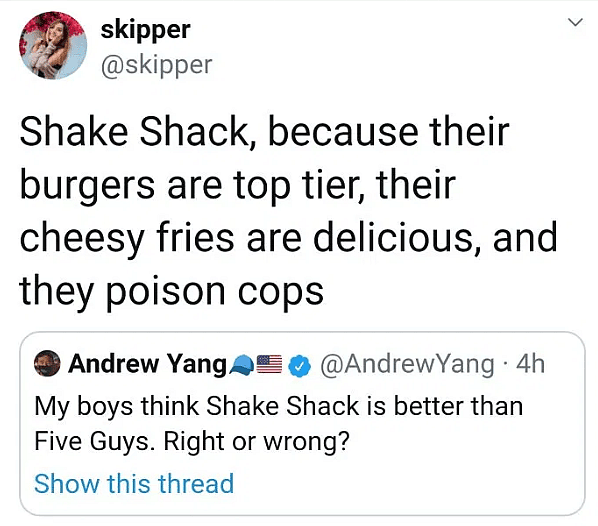 Nintendo Marketing Representative and Partnered Twitch Streamer Sloane ‘Skipper’ Wolf Praises Shake Shack Because “They Poison Cops”
