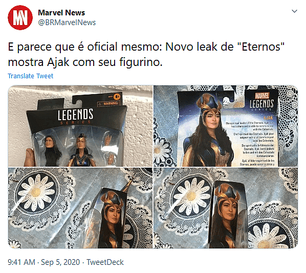 New Marvel Legends Toy Leaks Reveal First Look at Salma Hayek's Ajak in The Eternals!