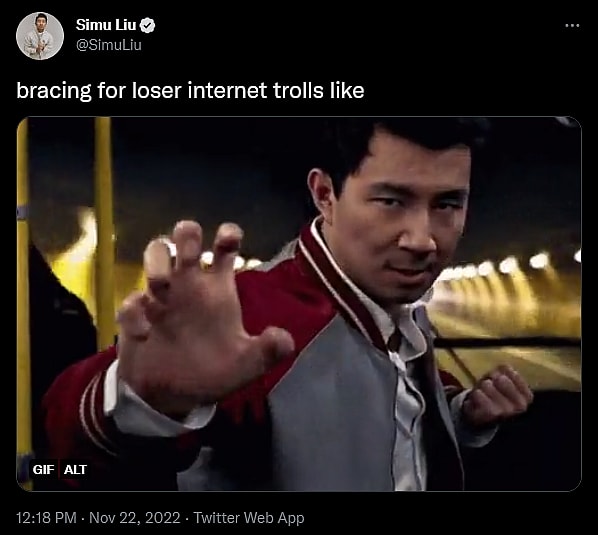 Simu Liu via Twitter