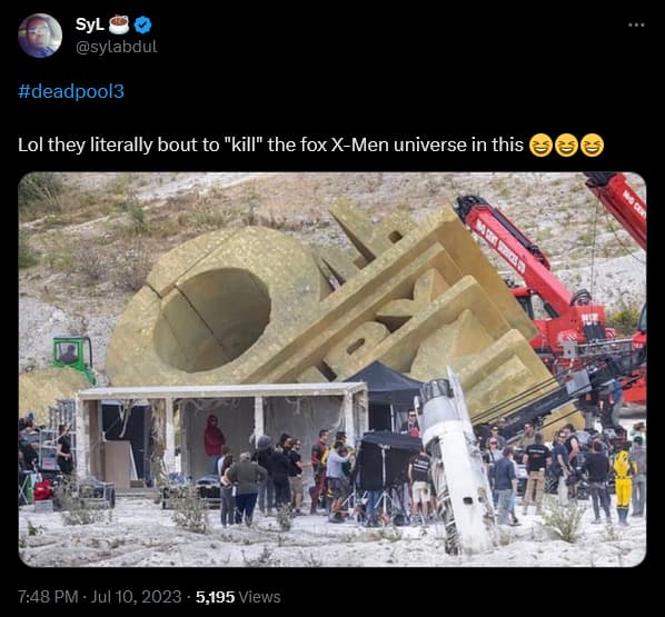 Syl Abdul shares a behind the scenes look at 'Deadpool 3' 