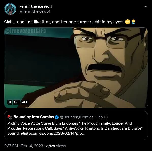 Steven Blum doubles down on his support of Disney's call for reparations.