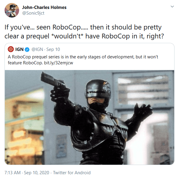 RoboCop Prequel TV Series in Development - Will Not Feature RoboCop!