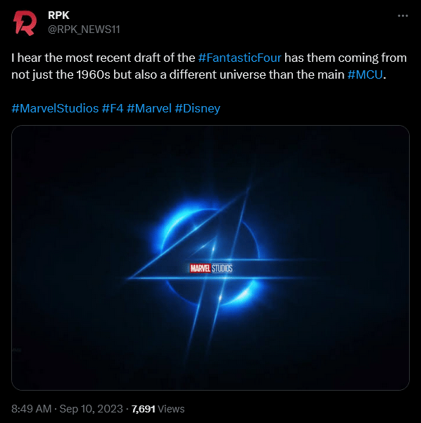 Daniel 'DanielRPK' Richtman reveals supposed information about Marvel's 'Fantastic Four'