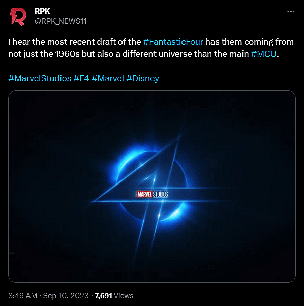 Daniel 'DanielRPK' Richtman reveals supposed information about Marvel's 'Fantastic Four'
