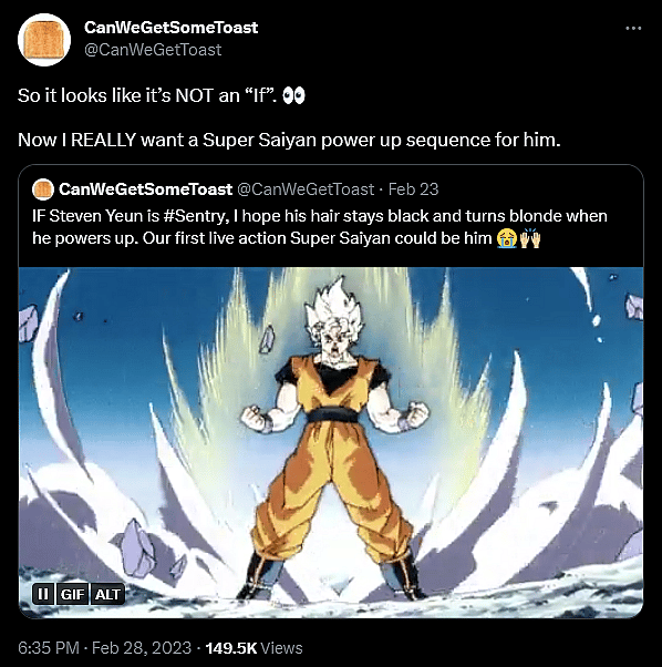 @CanWeGetToast shares their thoughts on Steven Yeun's casting as Sentry in Marvel's Thunderbolts