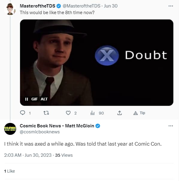 Cosmic 1 doubts