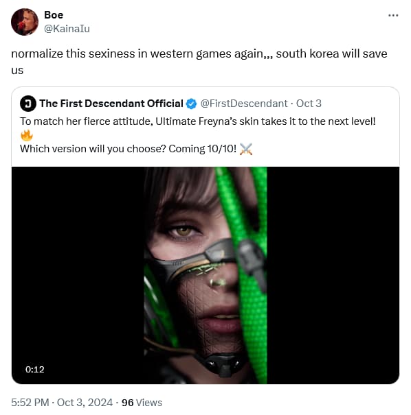'The First Descendant' fans are excited for Freyna's new Ultimate Skin.