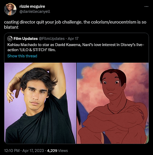 Kahiau Machado casting as David in Disney's live-action Lilo & Stitch remake