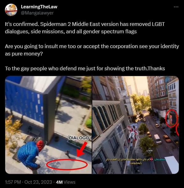 @MangaLawyer weighs in on Sony and Saudi Arabia's censorship of 'Marvel's Spider-Man 2'