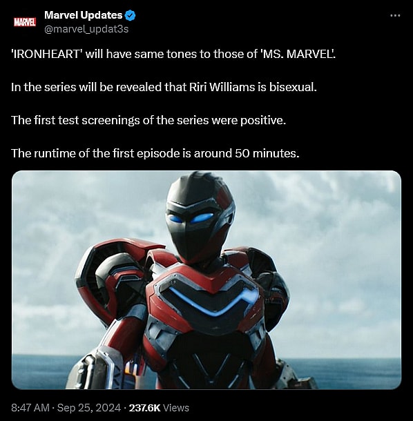 @marvel_updat3s teases information about Marvel's 'Ironheart'.