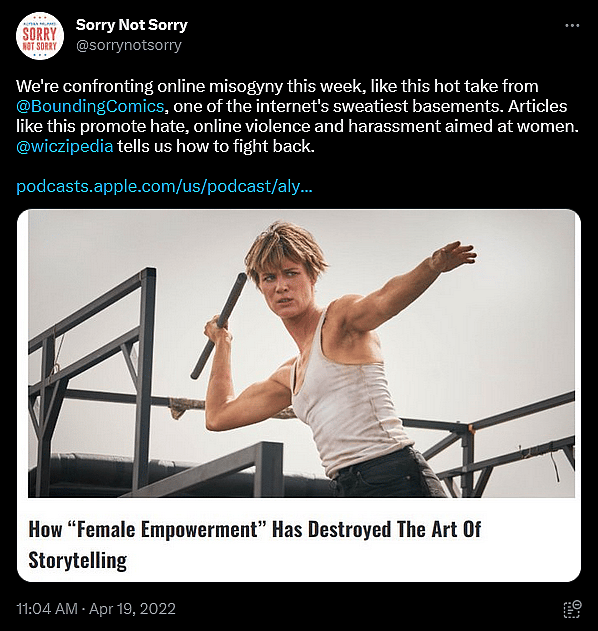 Archive Link The official Twitter account for Alyssa Milano's 'Sorry Not Sorry' podcast via Twitter