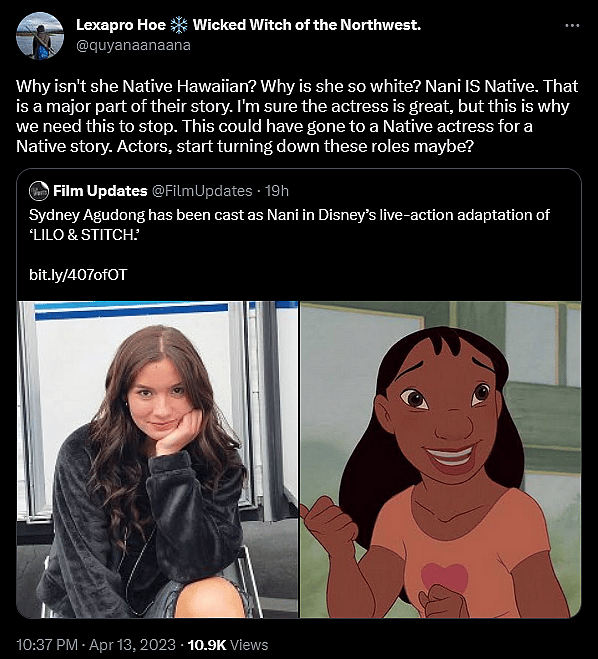 @quyanaanaana weighs in on Sydney Elizabeth Agudong's casting in Disney's live-action 'Lilo & Stitch'