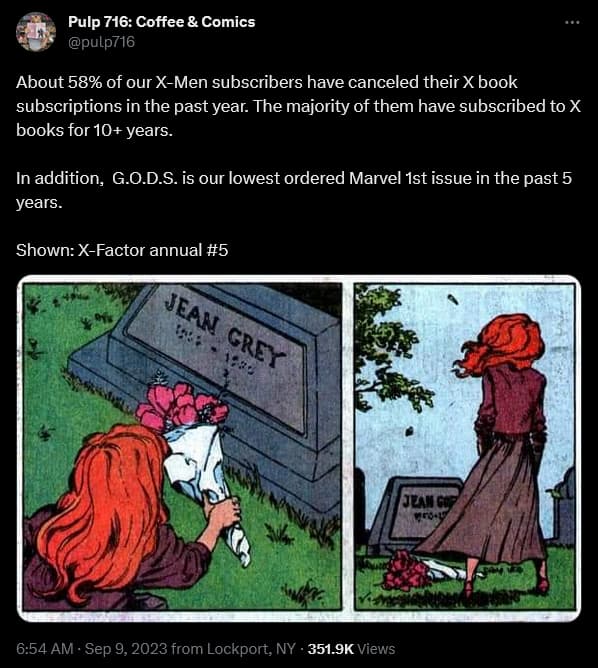 Pulp 716 owner Amy Bernet weighs in on the current state of the X-books