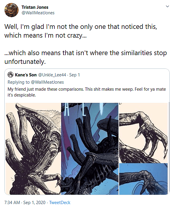 Marvel Comics and Greg Land Accused of Tracing Dark Horse Aliens Artist Tristan Jones Work for Aliens Omnibus Cover