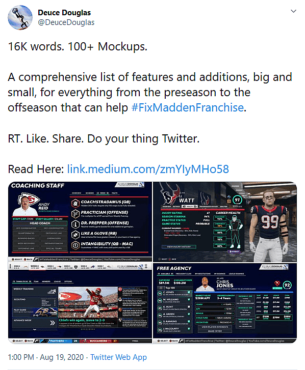 Madden Players Unite To Voice Disappointment Over Madden 21's Franchise Mode to EA